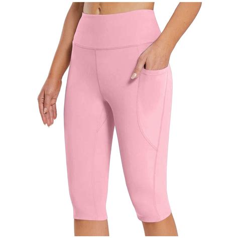 BLVB Capri Leggings for Women, Knee Length Capris Leggings for Casual ...