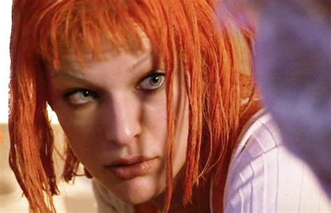 The movie "The Fifth Element", directed by Luc Besson. Seen here, Milla ...