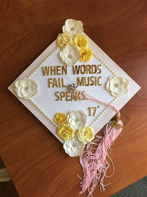 Music major graduation cap | Graduation cap decoration, Graduation cap ...