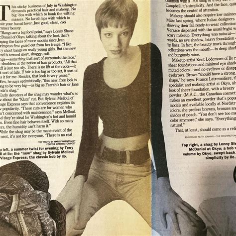 Christina Hendricks, one of her first modeling jobs, ~1993-1994 : r/OldSchoolCool