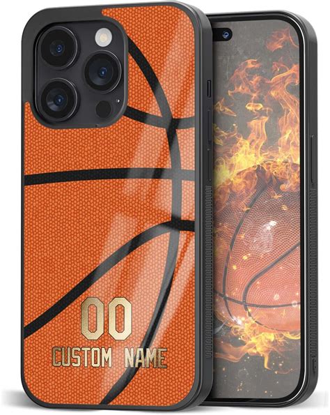 Amazon.com: Customized Name Basketball Phone Cases for iPhone 11 12 13 ...