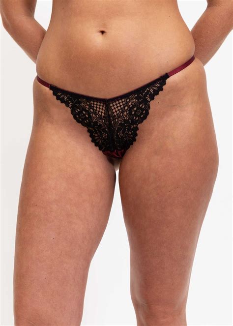 Satin Inset Lace G-string | Woolworths.co.za
