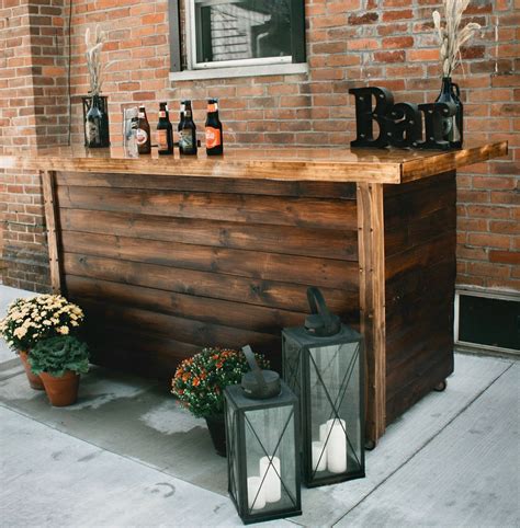 Wood Backyard Bar Ideas -louisandcobars | Diy outdoor bar, Rustic ...