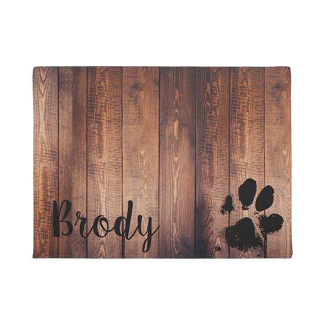 Dog Paw Personalized Floor Mat | Dog paw print, Paw print, Dog paws