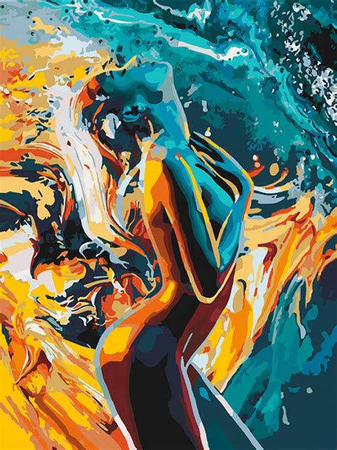 Nude Women Paint by numbers kit Adult, Girl Erotic painting set With ...