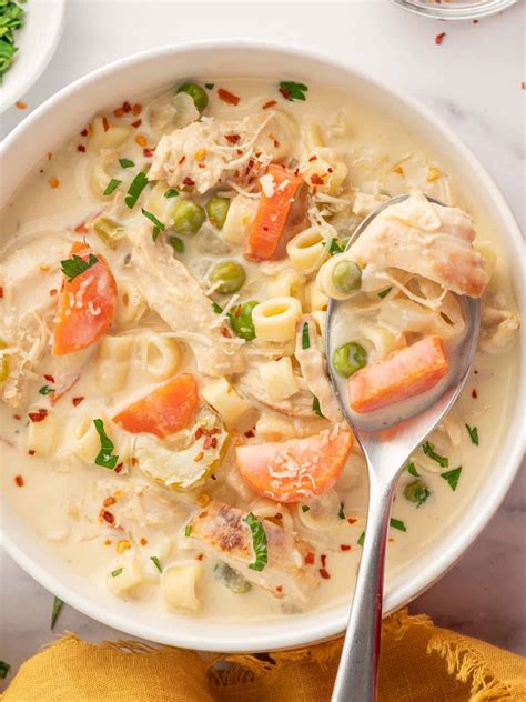 Creamy Chicken and Vegetable Soup – Cookin' with Mima