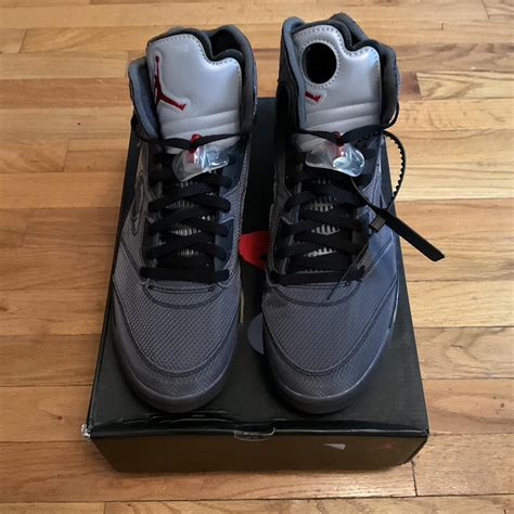 Off-white Jordan 5s Size 13 US brand new never worn - Depop