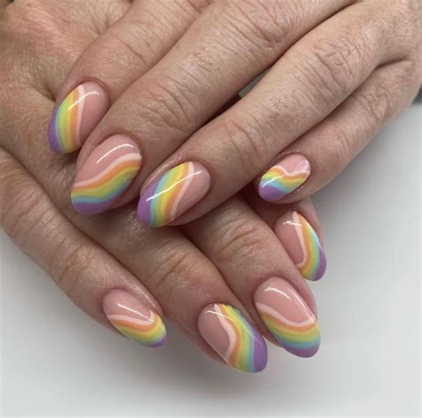 Rainbow Color Nail Designs