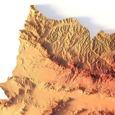Relief map of Afghanistan | 3D Models and 3D Maps