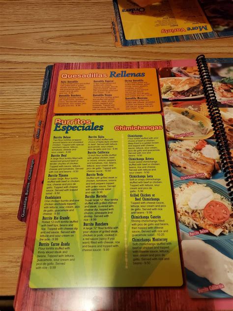 Menu at Mi Jalisco Mexican Restaurant, Corbin