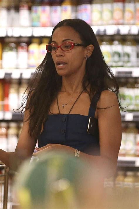 ZOE SALDANA Out Shopping at Whole Foods in Beverly Hills 06/27/2017 ...