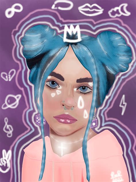 ArtStation - Blue hair chick