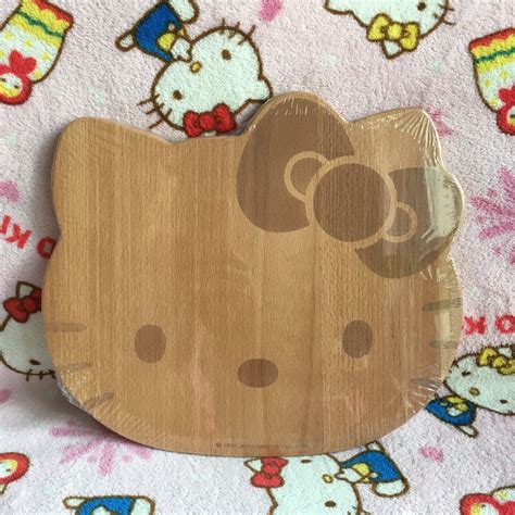 Hello Kitty Wooden Chopping Board, Furniture & Home Living, Kitchenware ...