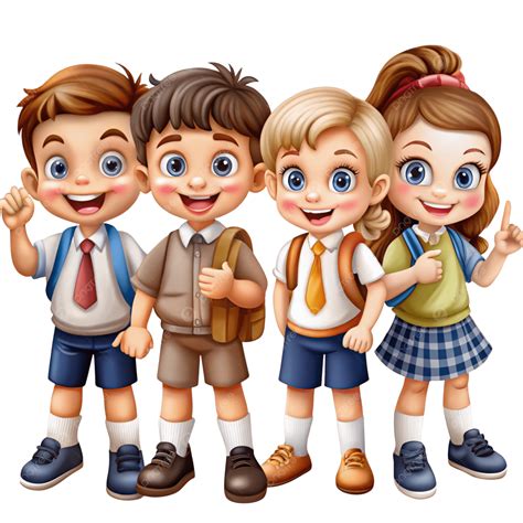 School Children Clip Art