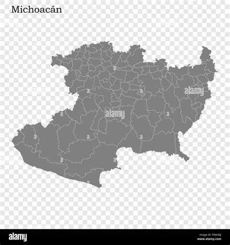 Michoacan map hi-res stock photography and images - Alamy