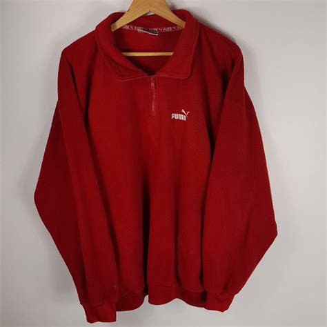 Puma Men's Red Jumper | Depop