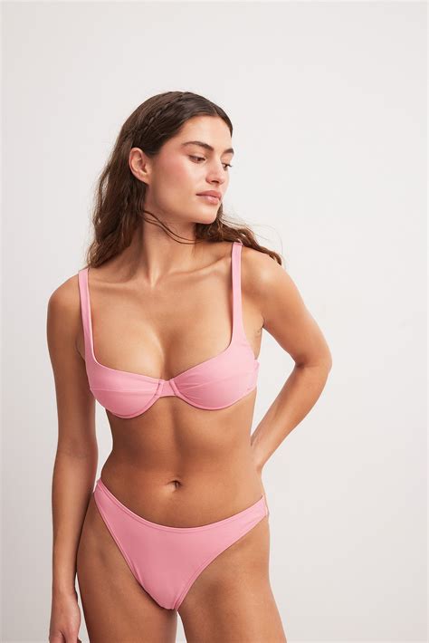 High Leg Bikini Brief Pink | NA-KD