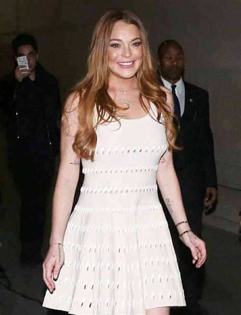 Lindsay Lohan – Outside at Jimmy Kimmel Live! in Hollywood, February ...