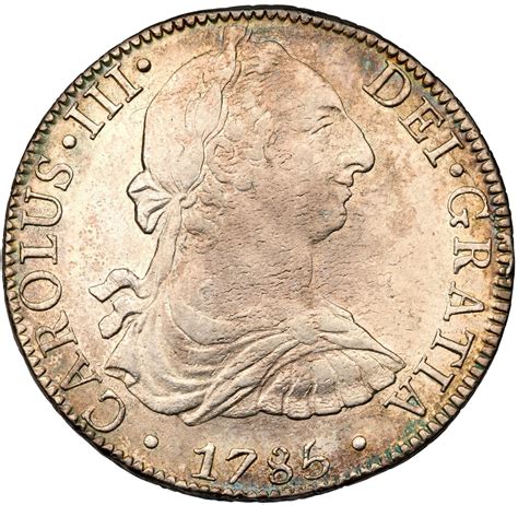 1785 Spanish Milled Dollar Bust Type 8 Reales MO mint FM assayer EF40