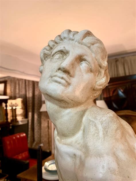 Early 20th Century Plaster Sculpture of Dying Slave, Micchelangelo. For ...