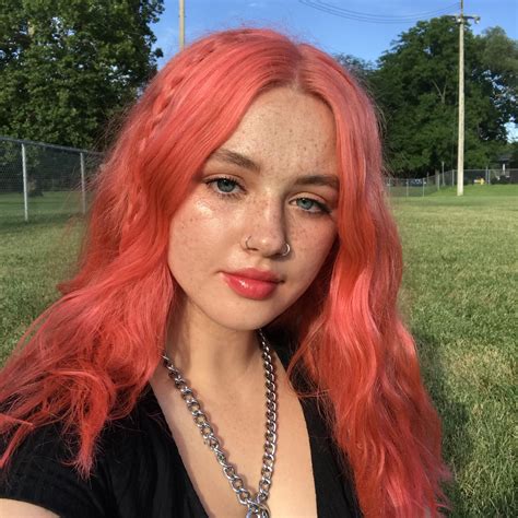 Pinkish Orange Hair
