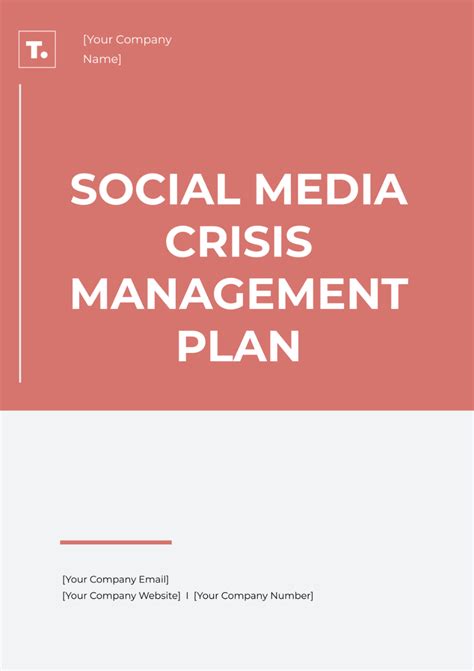 Free Social Media Crisis Management Plan Template to Edit Online