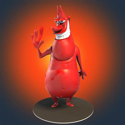 Cow And Chicken Red Guy