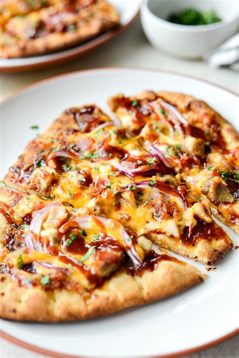 BBQ Chicken Naan Pizzas - Simply Scratch