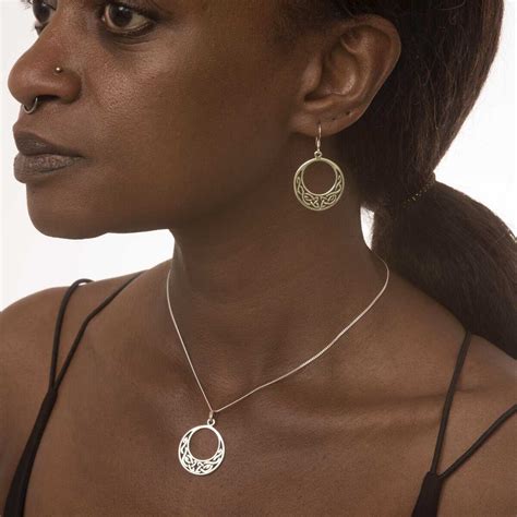 large Celtic Infinity Knot Earrings - Royal Mile Silver