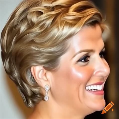 Glamour photo of stephanie ruhle with wet hair on Craiyon