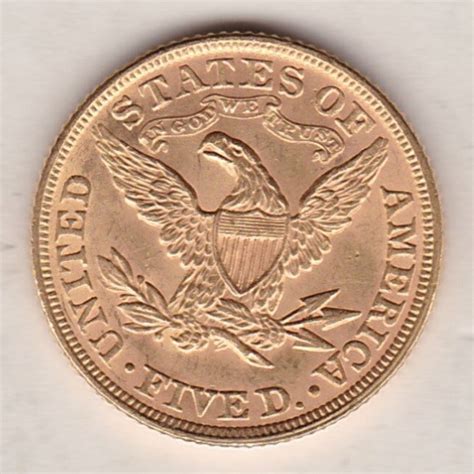 1895 USA Five Dollars Gold Coin | Dorset Coin Company