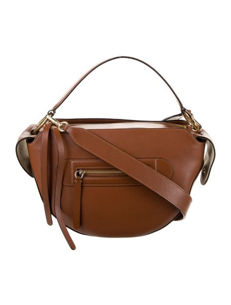 WANDLER Solid Leather Shoulder Bag - Brown Shoulder Bags, Handbags ...