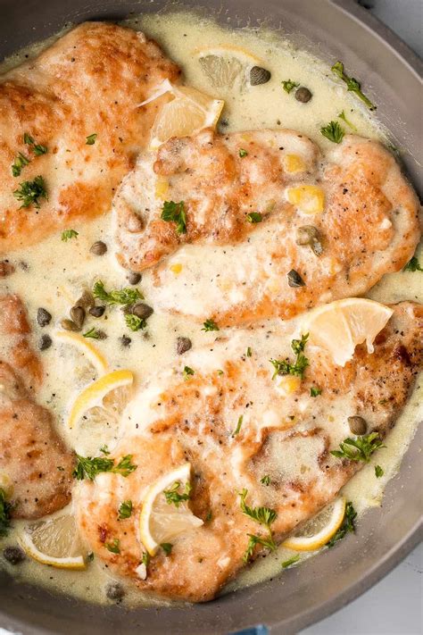 Creamy lemon chicken piccata – Artofit