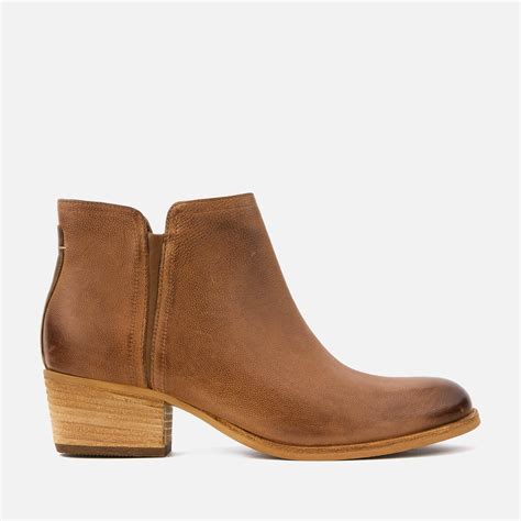 Womens Brown Leather Chunky Boots at Leonard Gagliano blog
