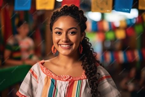 Premium Photo | Mestizo woman with asian traits wearing traditional ...