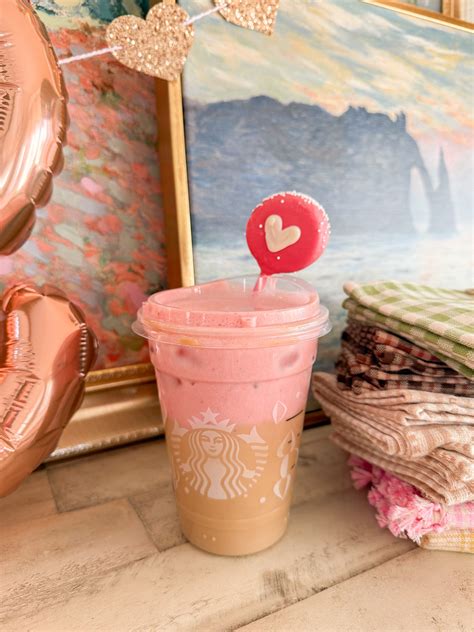 Viral Starbucks Valentine’s Day Drink - amanda party + home