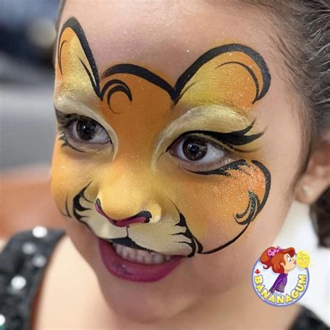 Little Simple Lion | Face painting easy, Lion face paint, Girl face ...