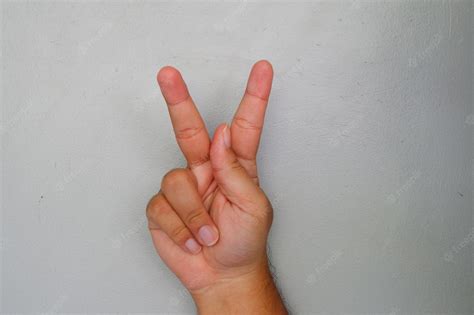Premium Photo | Hand sign language for letter k