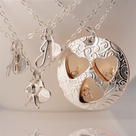 Personalized Mother Daughter Necklaces and by SashJewelry on Etsy