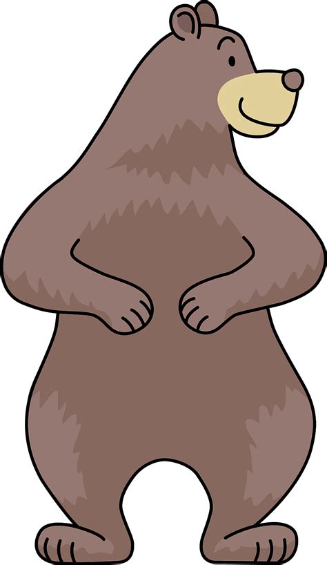 Brown Bear Clip Art At Clker.com - Vector Clip Art Online, Royalty ...