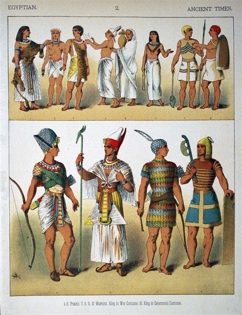Egyptian men wear. Including, • schenti • apron • crowns • chignon cape ...