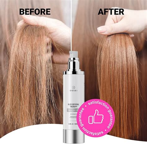 Damaged Hair Treatment Serum - Repair Split Ends, Smooth Frizz, Glossy ...