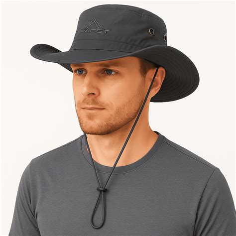 TOP-EX XL/XXL Sun Hat Men, Wide Brim UV Safari Bonnie Hats for Summer Outdoor Hiking Fishing ...