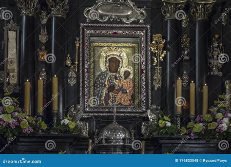 Czestochowa, Poland, March 19, 2020: Jasna Gora Monastery: Chapel and Wonderful Image of the ...