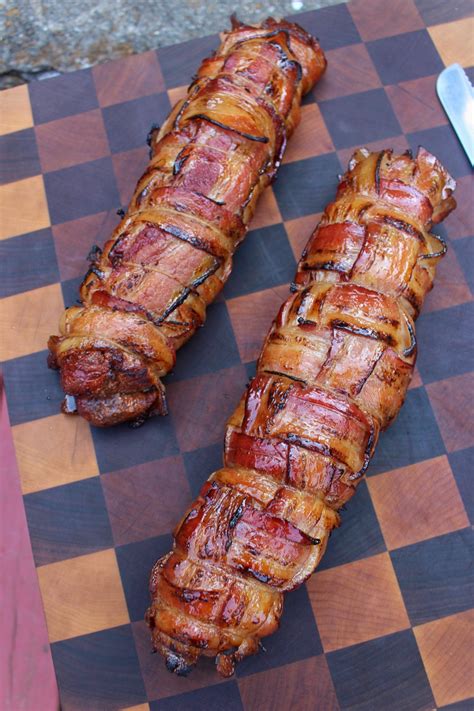Bacon wrapped pork tenderloin with maple glaze – Artofit