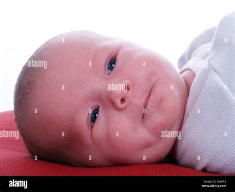 three weeks old baby girl closeup portrait Stock Photo - Alamy