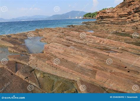 A Sedimentary Rocks with a Variety of Marine Abrasion Landforms Along ...