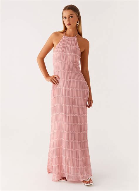 Aullie Maxi Dress - Pink – Peppermayo UK