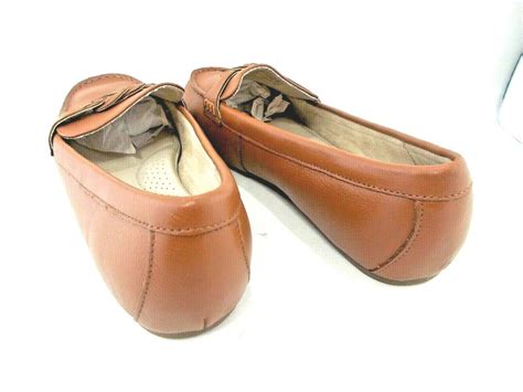 LANDS END womens shoes slip on flats multi sizes leather comfort ...