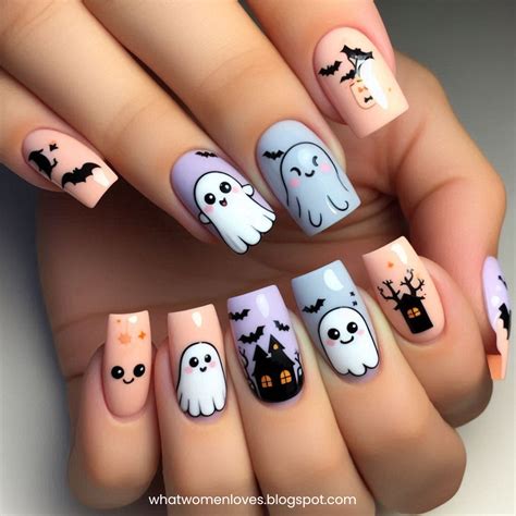 Cute Halloween Nails Short